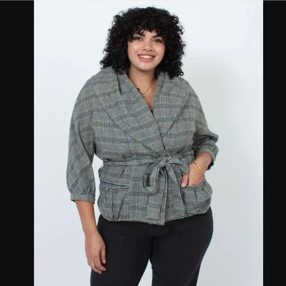 Marc Jacobs Jackets Coats Marc Jacobs Womens Plaid Cowl Neck